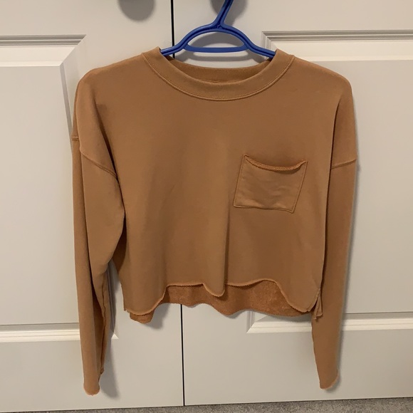 Aerie cropped French terry sweater - Picture 4 of 5